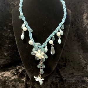 Blue Statement Necklace.